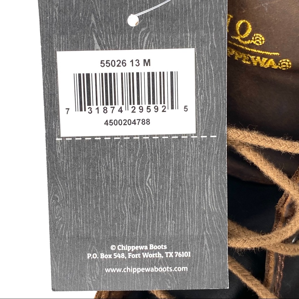 Chippewa Boots Men's Steel Toe Work Boots - 13M - Picture 5 of 9